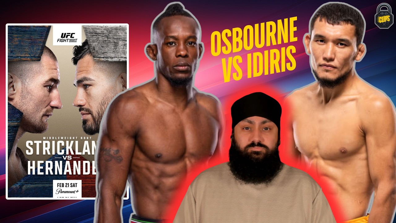 UFC Houston: Osbourne vs Idiris Breakdown, Prediction, & Pick