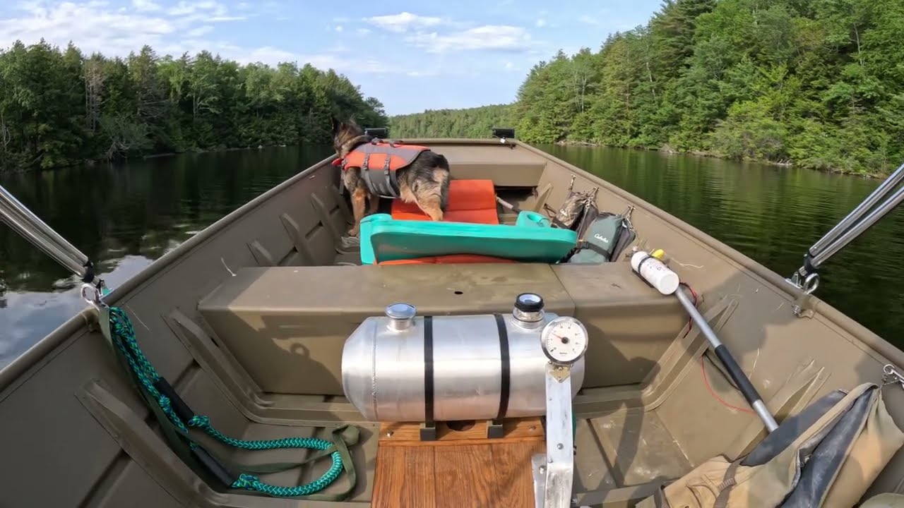 Another cloudy night up at Otis, Reservoir. Went for a ride on the 1648 g3 Jon boat  ￼June 13 2025