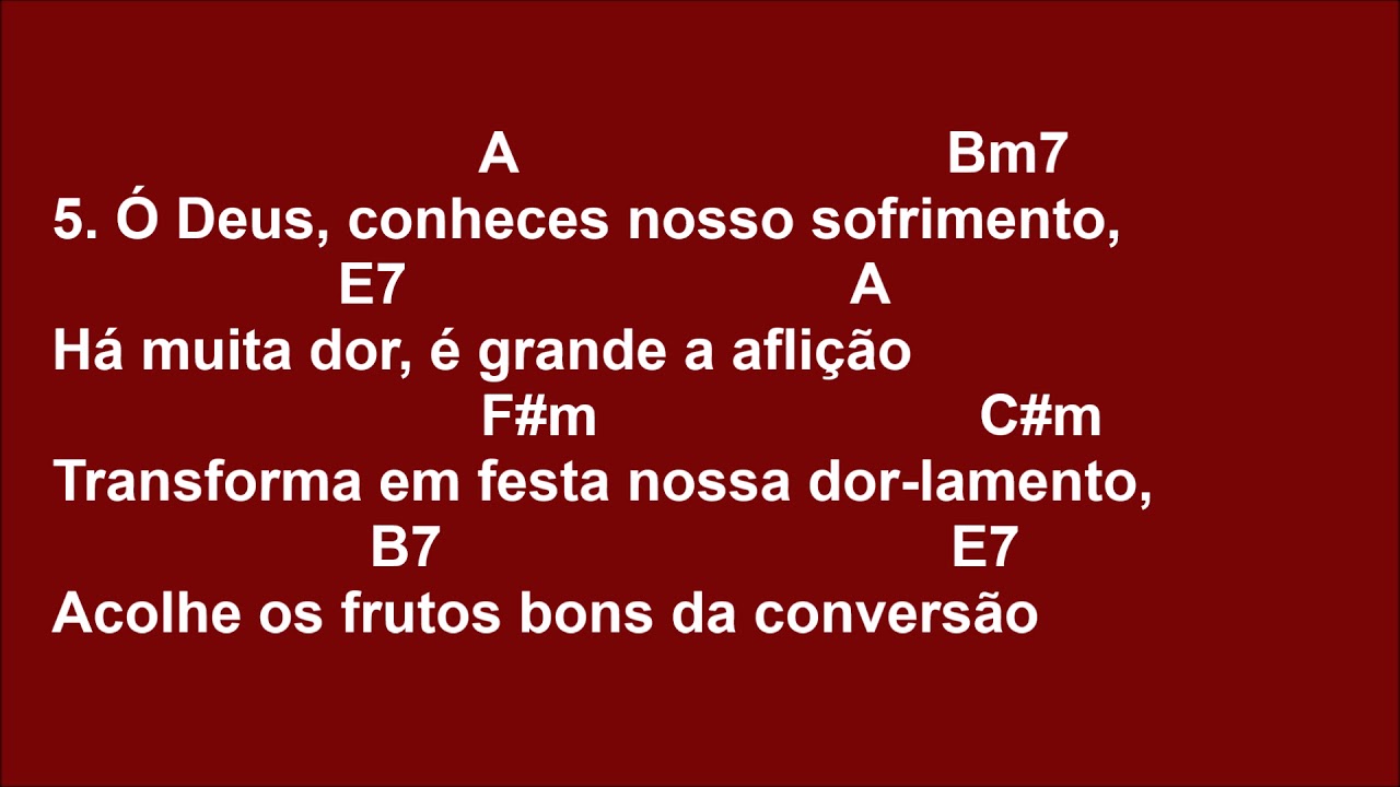 [COMUNHÃO] Ó PAI, TEU POVO BUSCA VIDA NOVA