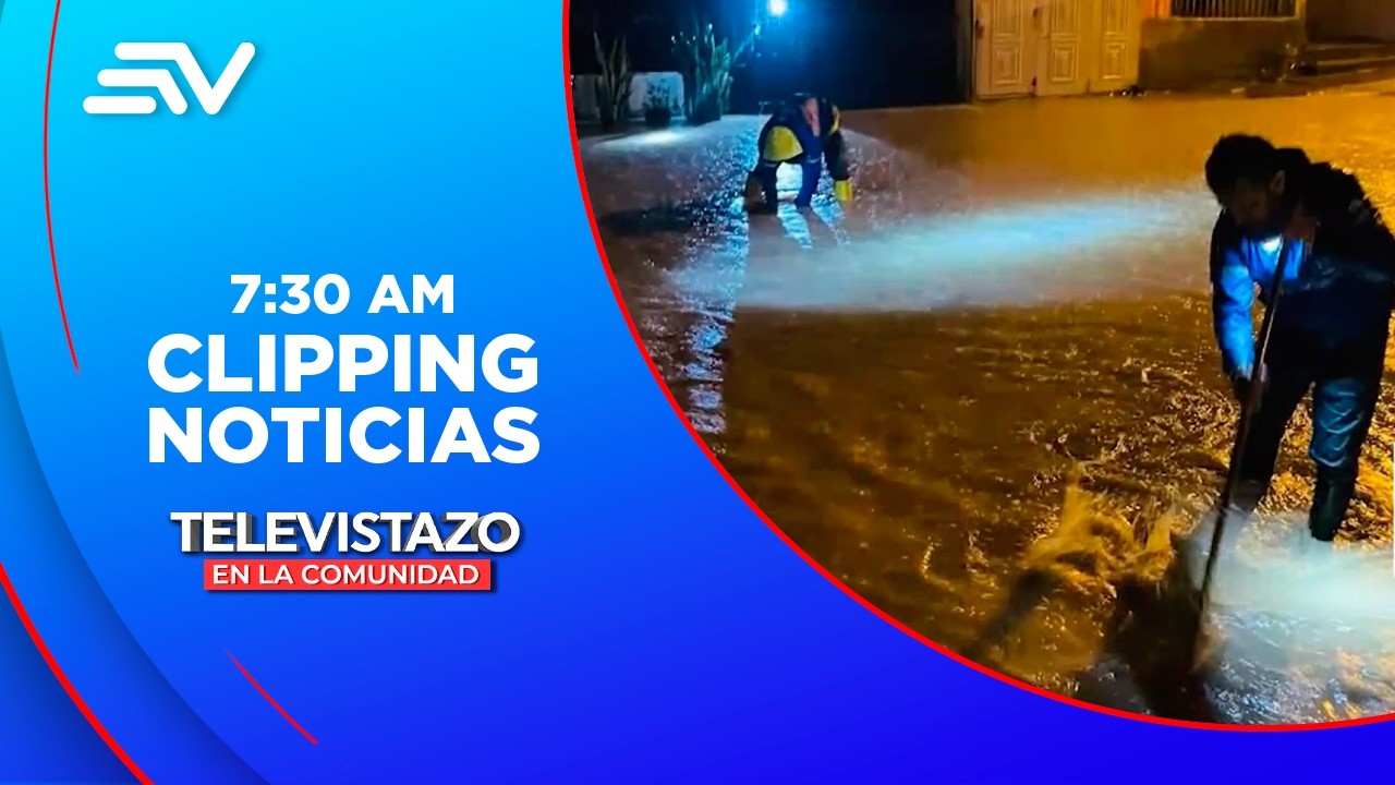 Cantones anegados por intensas lluvias | Televistazo | Ecuavisa
