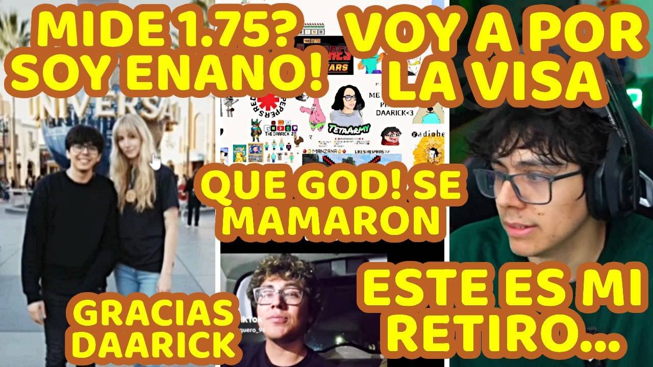 DAARICK ESTA RETIRADO, MIRA A GLOGLO Y CRAFT HABLAR DE ÉL, WPLACE, MEWDEW, VA A POR LA VISA MAÑANA