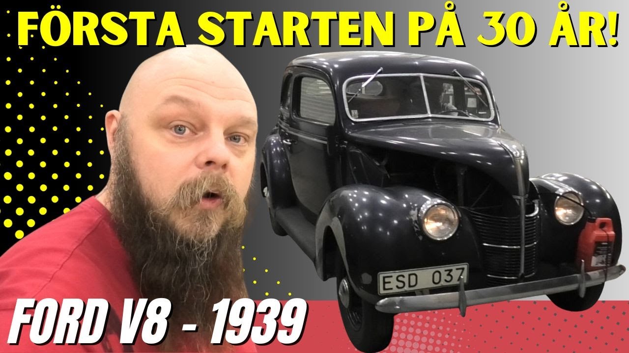 Startar en Ford V8 -1939 - Stått i 30 år!