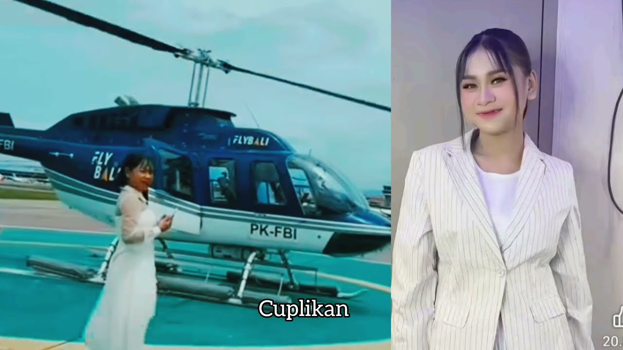 Dede April ke Bali dgn pesawat  Helycopter
