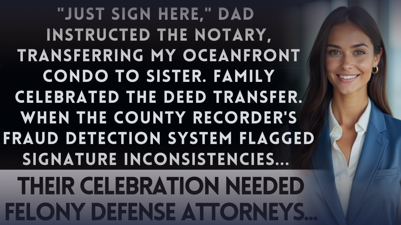 Parents Transferred My Beach Condo To Sister's Name — Then The Recording Office Flagged...