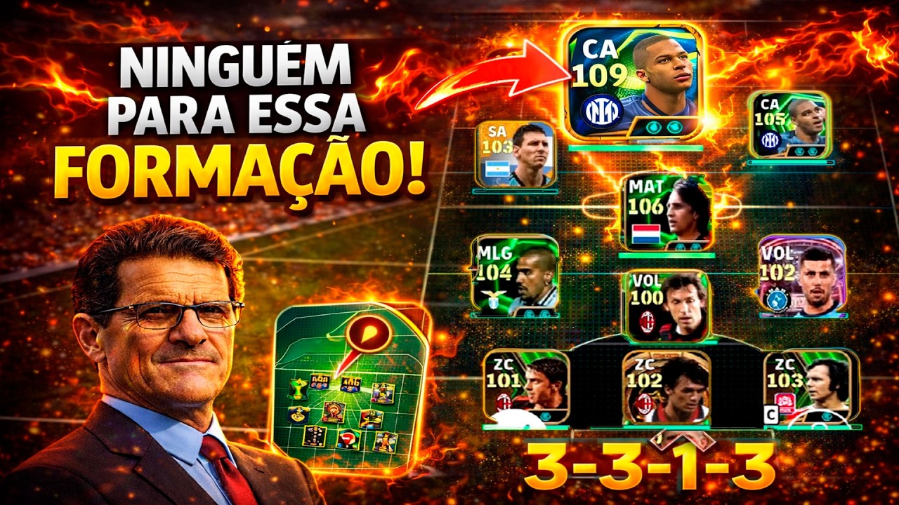PARE DE USAR A 3 ZAG (3-3-1-3) ERRADO! O Ajuste Que Muda Tudo no eFootball Mobile 2026