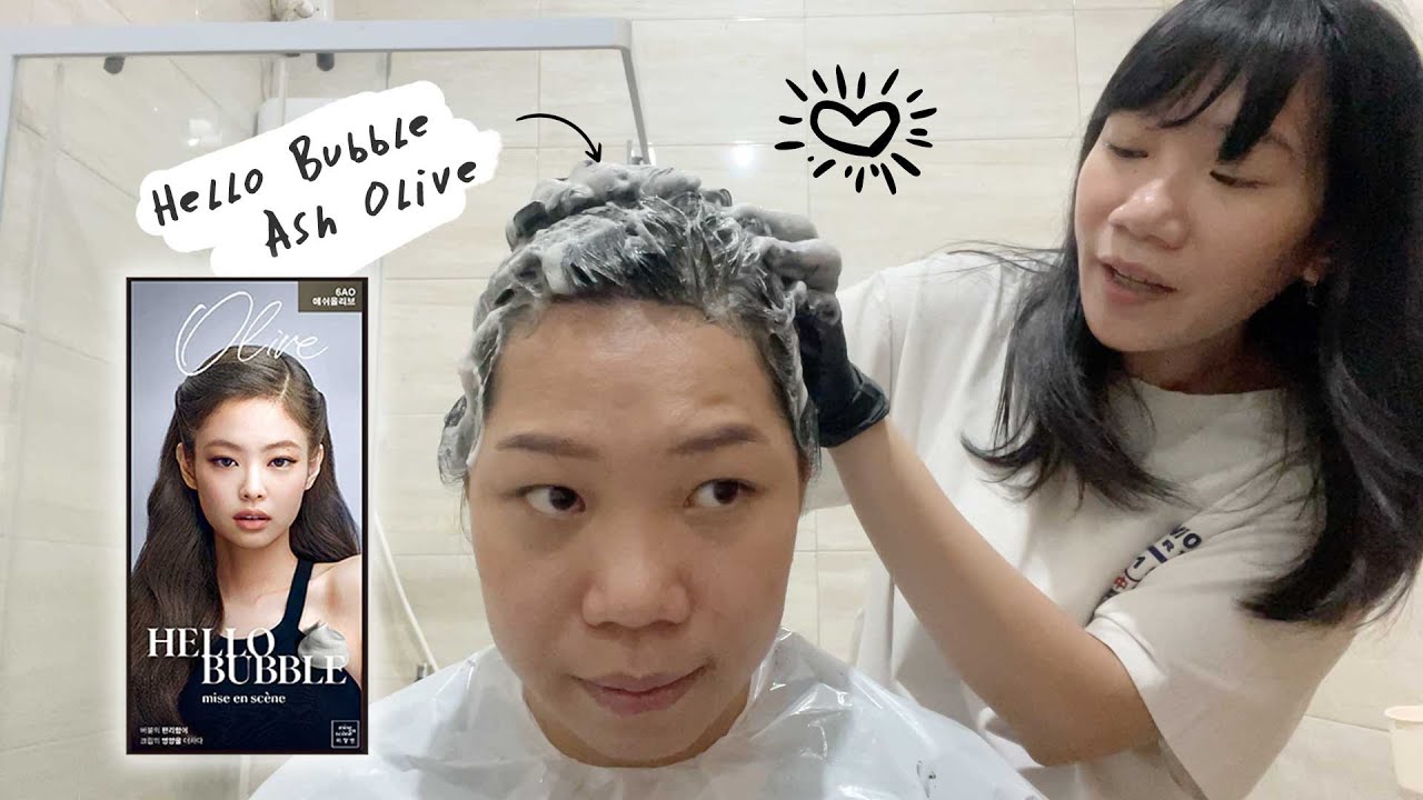 Mise En Scene Hello Bubble Ash Olive 6AO New Formula Tutorial and REVIEW