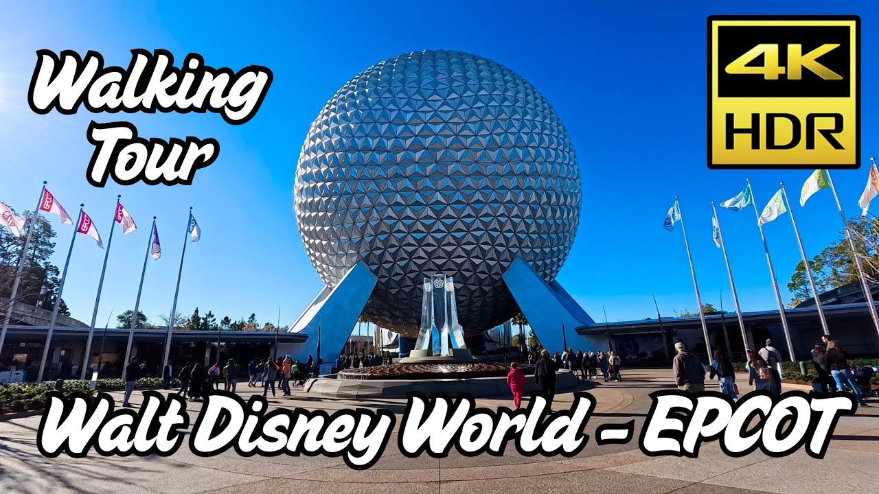 EPCOT - Walt Disney World - Walking Tour (4K)