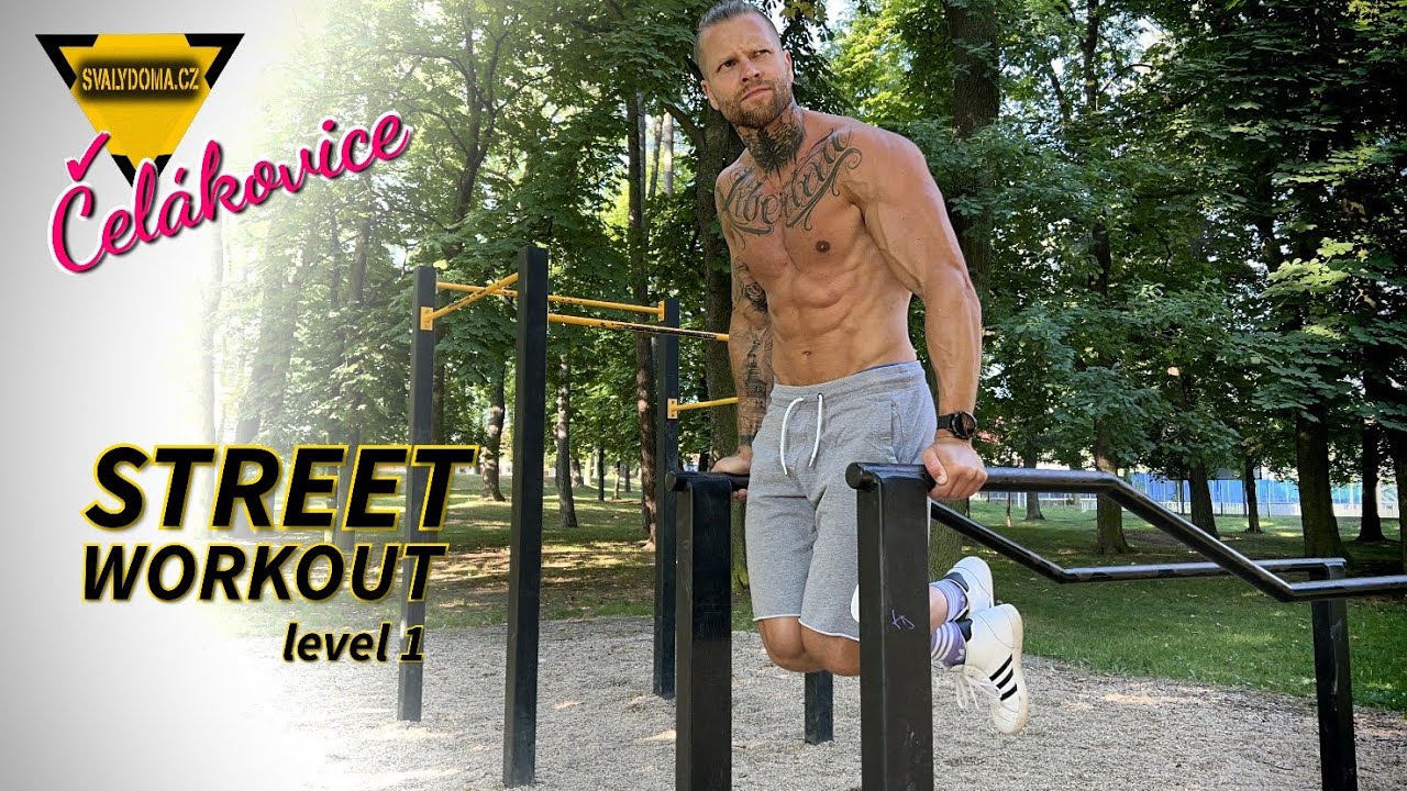 #182 Street WORKOUT pro začátečníky !!! Cvičení venku s vlastní vahou. Hrazda, bradla a nohy.