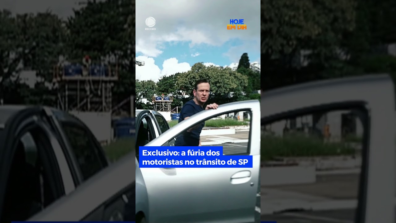 Celso Zucatelli dirigiu pelas ruas de S&atilde;o Paulo para mostrar o caos do tr&acirc;nsito #Shorts #HojeEmDia