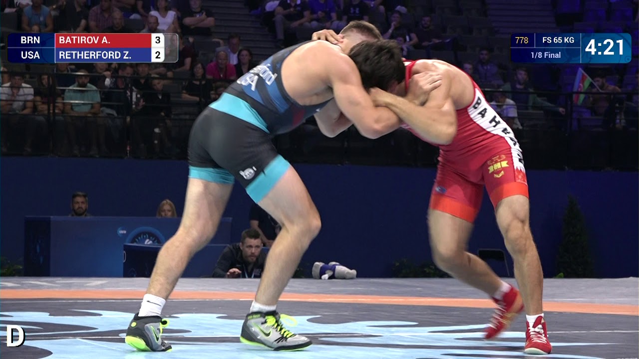 1/8 FS - 65 kg: A. BATIROV (BRN) df. Zain Retherford (USA) by VPO1, 6-4