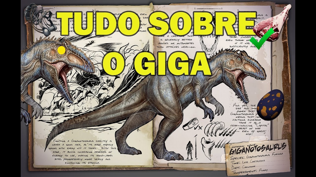 ArkDex -  Giganotossauro - Giga - ARK Survival Evolved.