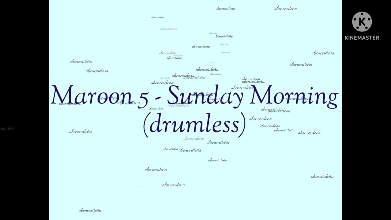 Maroon 5 - Sunday Morning (drumless)