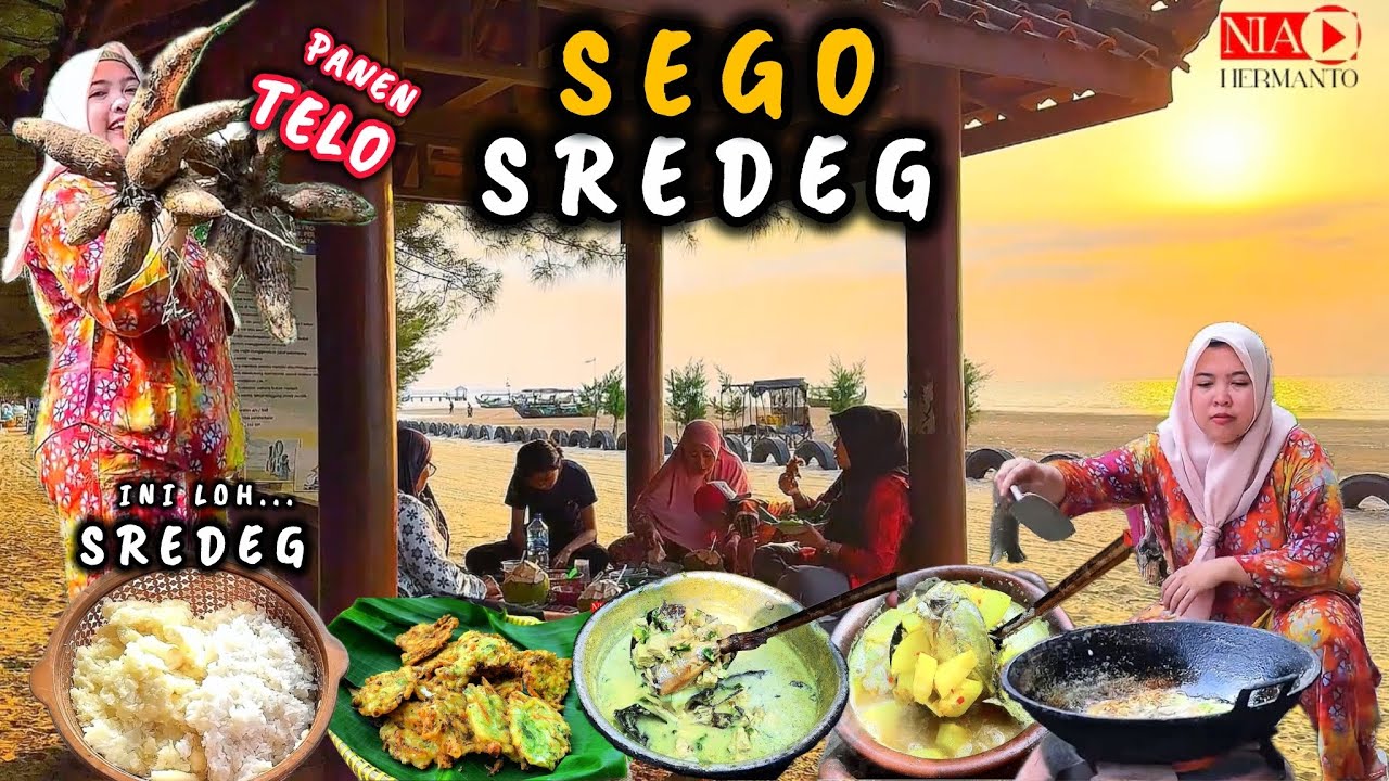 SEGO SREDEG SAYUR MRICO // MAKAN DIPANTAI PANTURA//part 3 #niahermanto#cooking #masakandesa