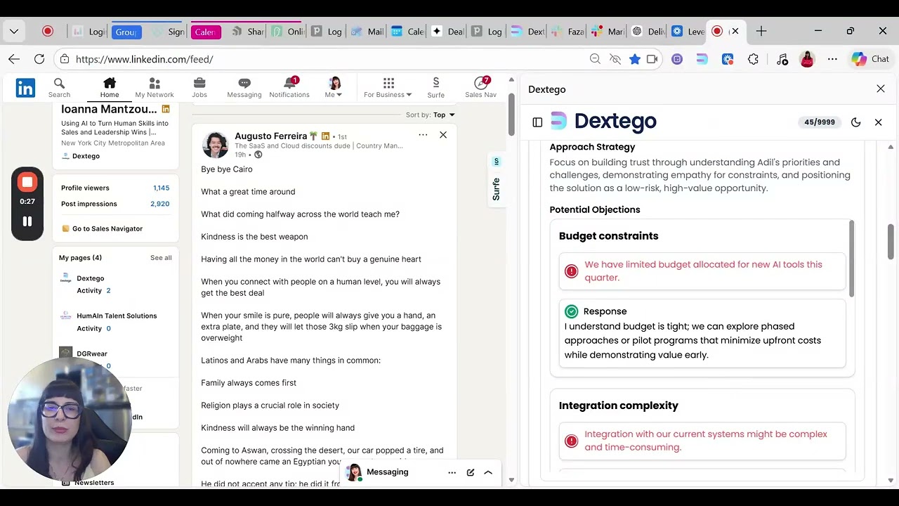 Mastering Objection Handling for Sales Success with Dextego's Chrome Extension