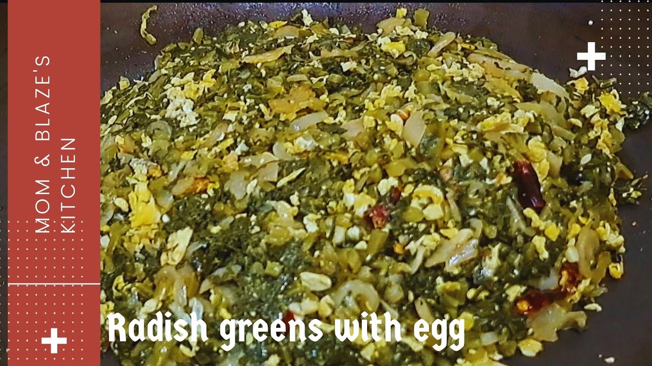 ‼️বরিশালের ঐতিহ্যবাহী ডিম দিয়ে মুলা শাক ভাজি Barisal's traditional fried radish greens with egg  👌