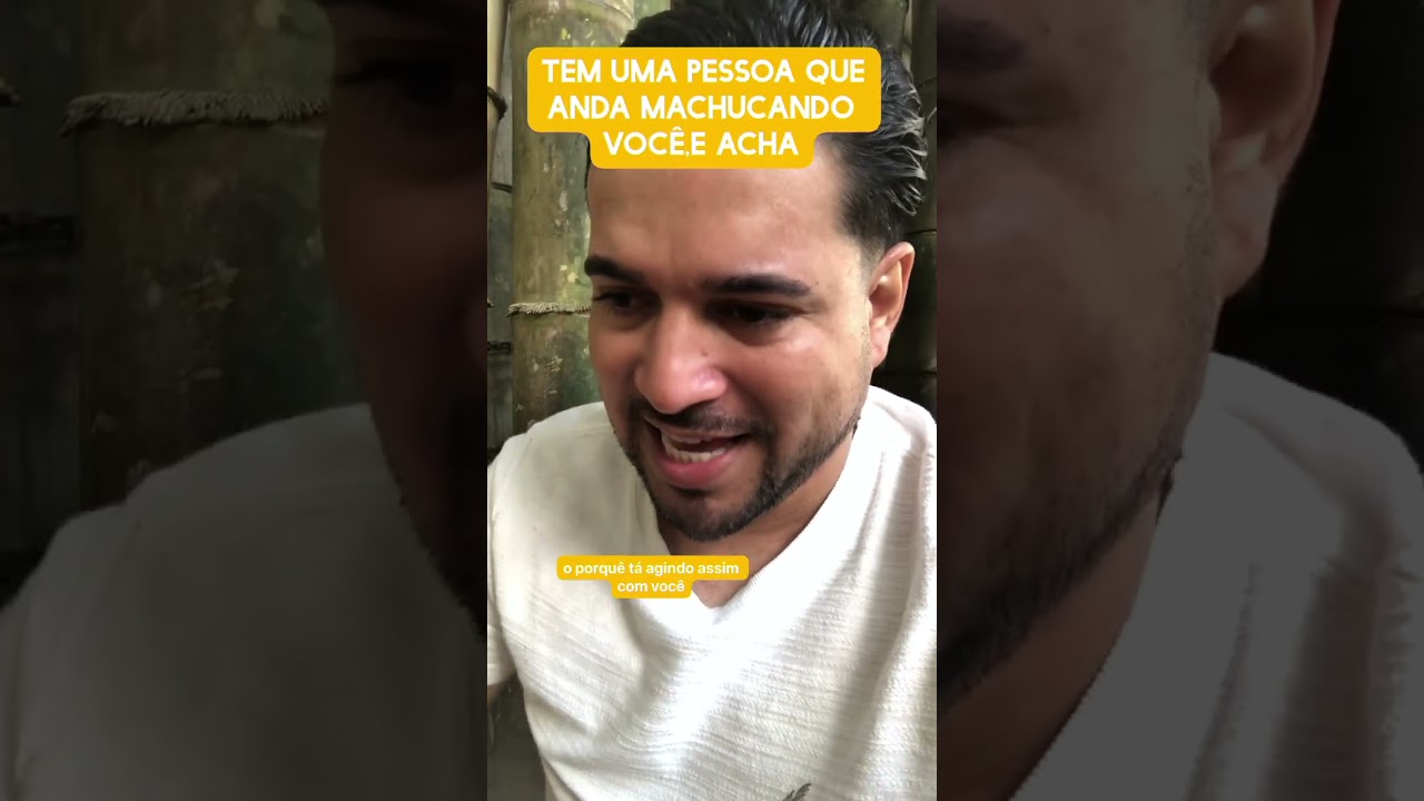 Tem uma pessoa que anda machucado,você,e acha