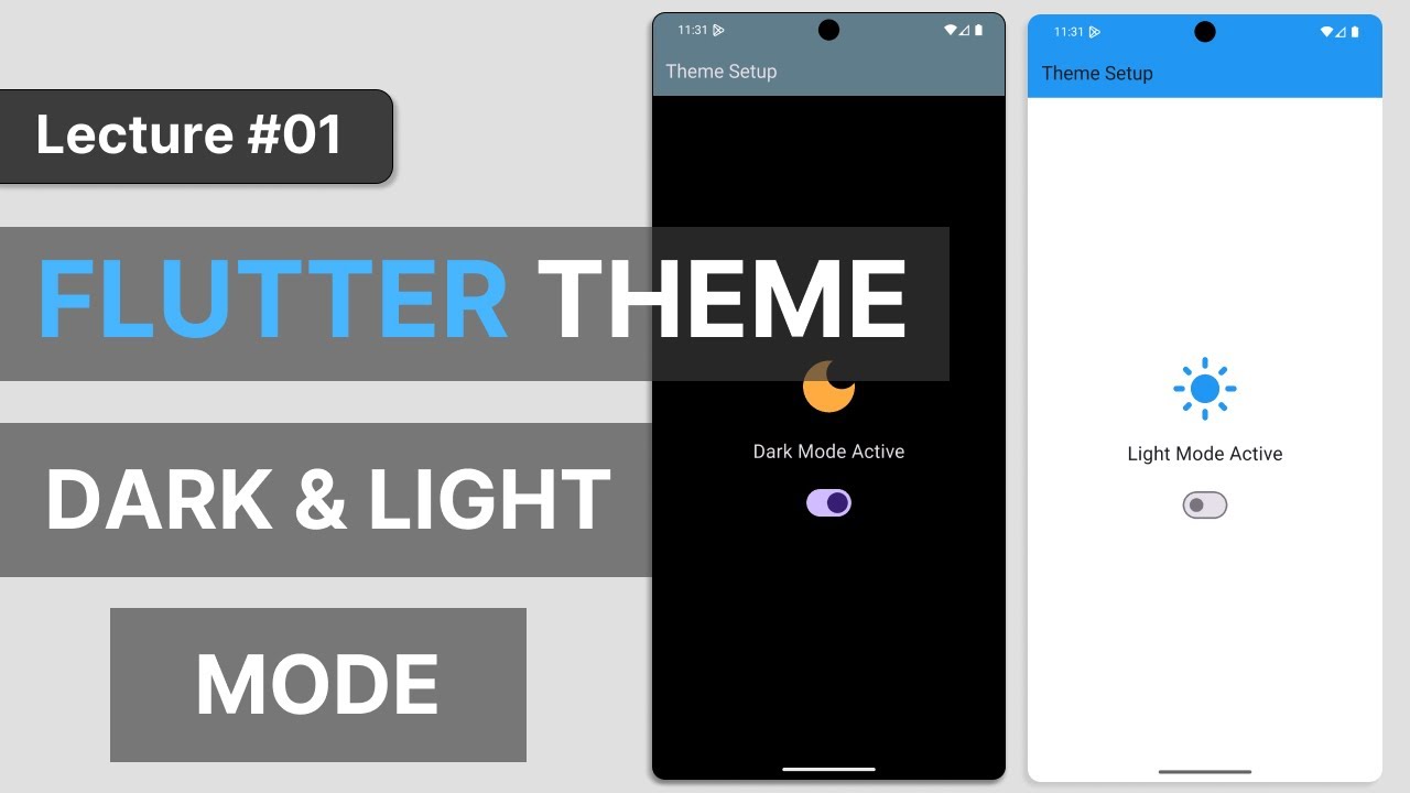 Flutter Light & Dark Theme Switch | Local vs Global Theme Management (Beginner Friendly) #01