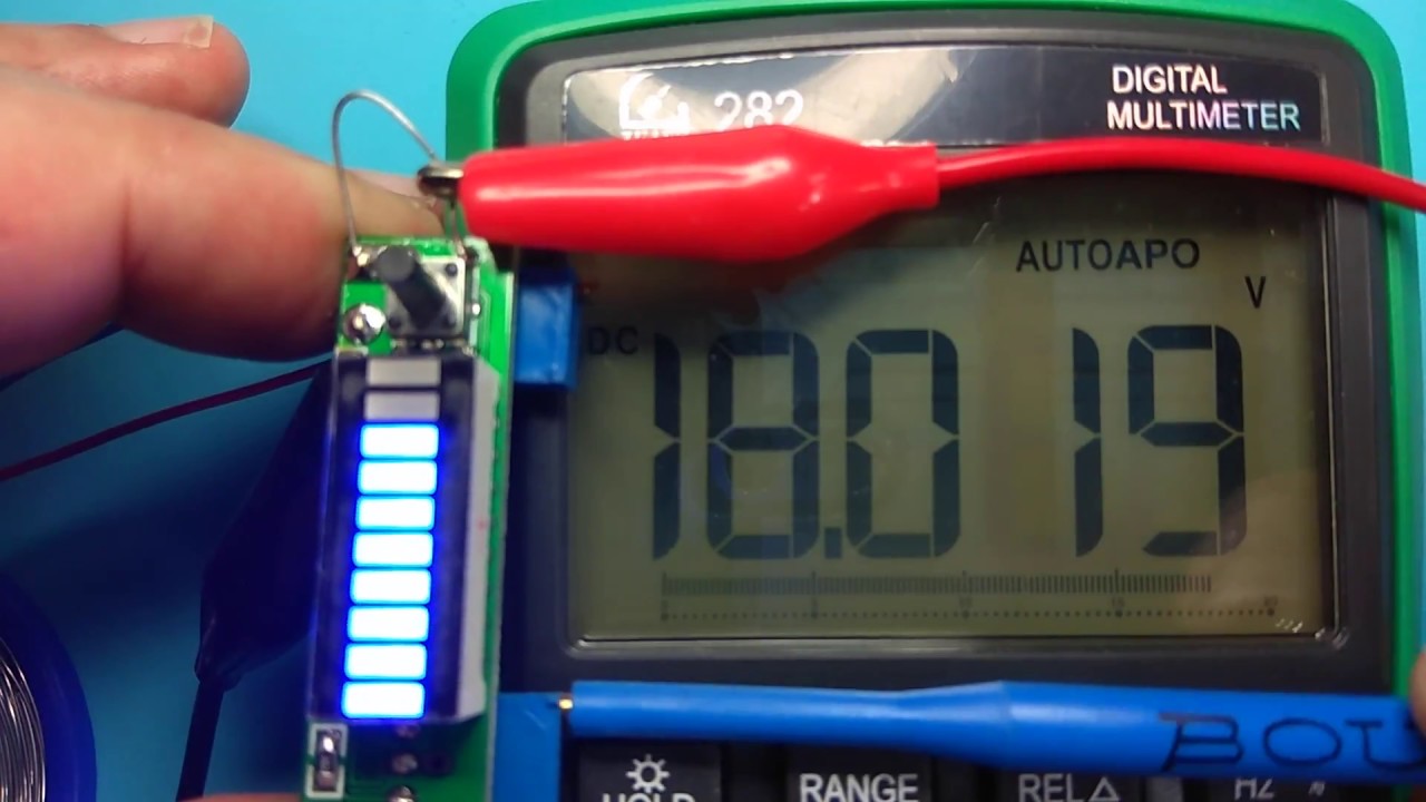 ICStation - LM3914 Blue LED Bar Display Module 10 Segments Battery Power Indicator DIY Kits