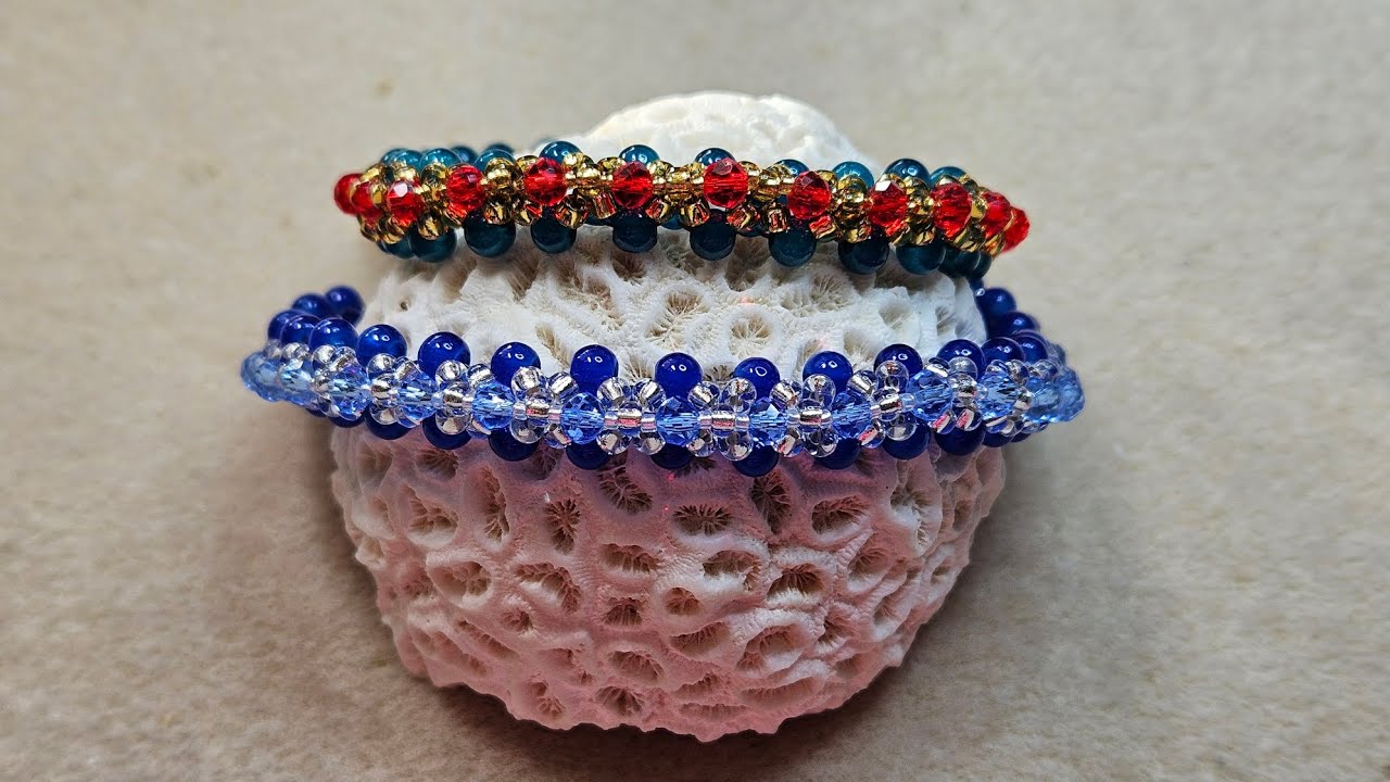 Beginner's Chunky Crystal and Glass Bead Bracelet