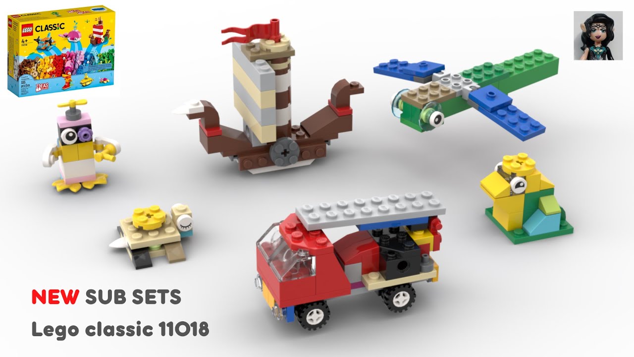 NEW SUB SETS Lego classic 11018 ideas How to build easy