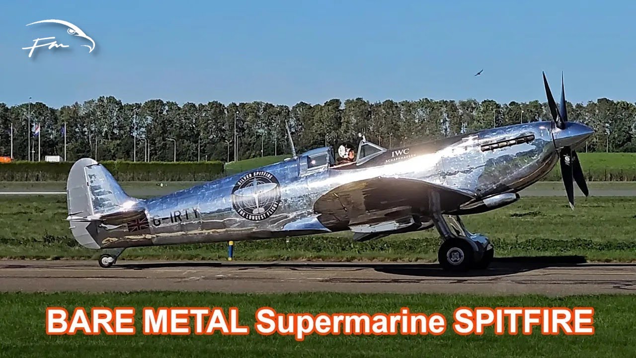▶️ BARE METAL Spitfire G-IRTY: Lelystad's Silver Ghost Supermarine