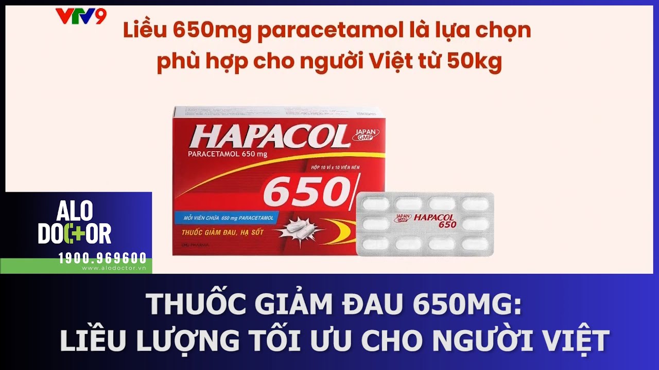 THUỐC GIẢM ĐAU 650MG: LIỀU LƯỢNG TỐI ƯU CHO NGƯỜI VIỆT