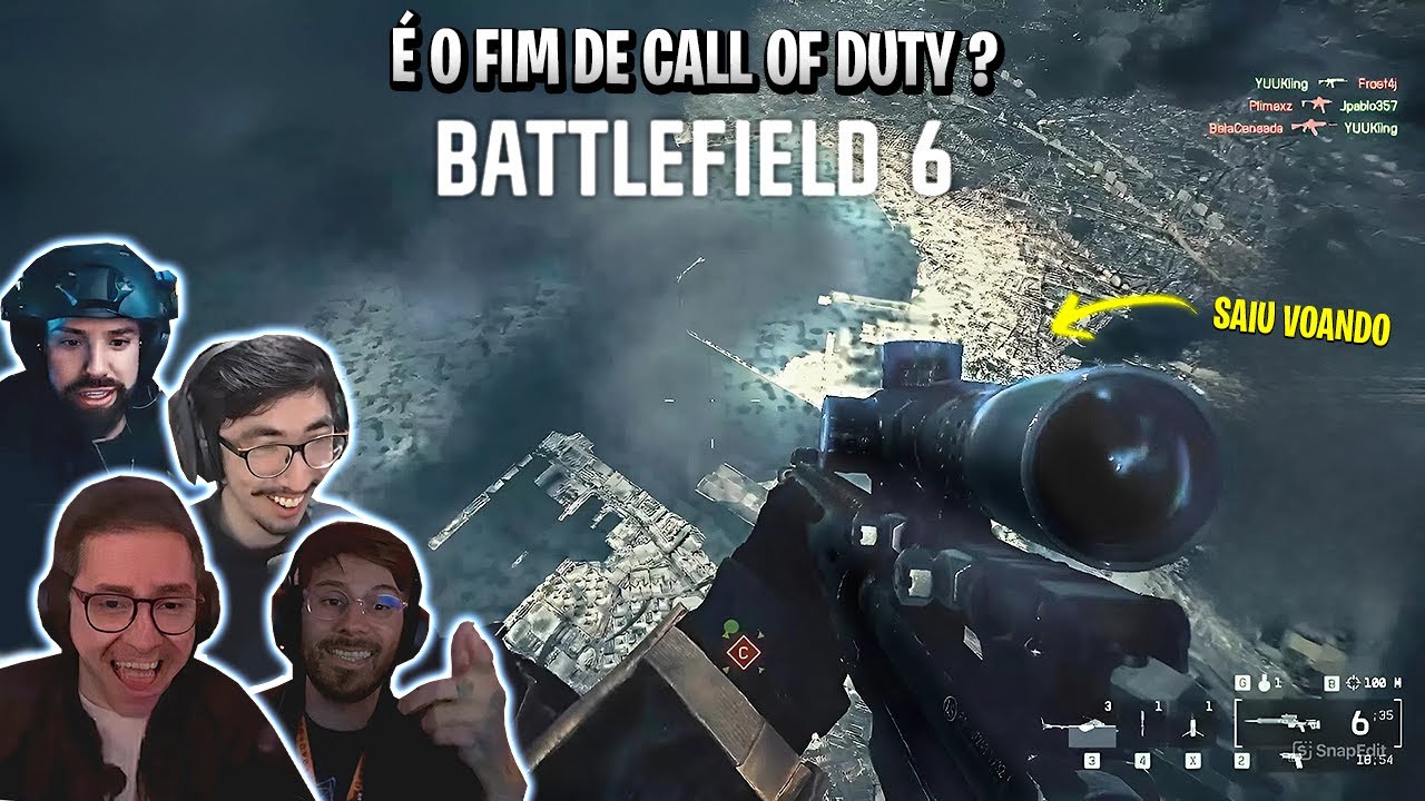 BATTLEFIELD 6 VAI SER TUDO ISSO MESMO ? MELHORES MOMENTOS DOS STREAMERS JOGANDO A BETA DE BF6
