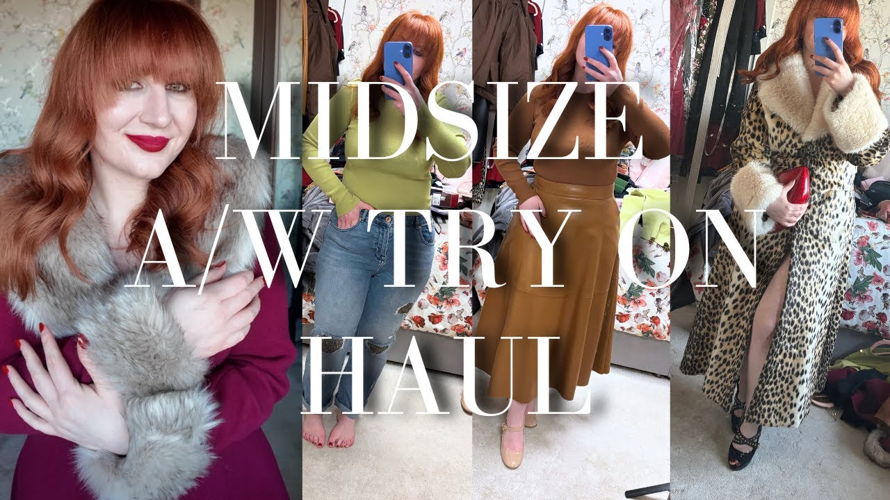 Примерка одежды среднего размера | River Island, Uniqlo, M&S, Queens of Archive и Hobbs | Rose Keats
