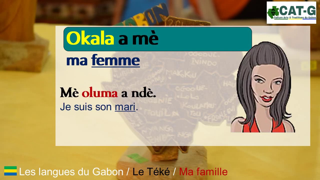 Parler le Téké (langue du Gabon) : La famille