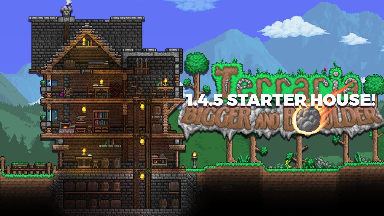Постройте свой ПЕРВЫЙ ДОМ в Terraria! | Дом для начинающих в Terraria 1.4.5