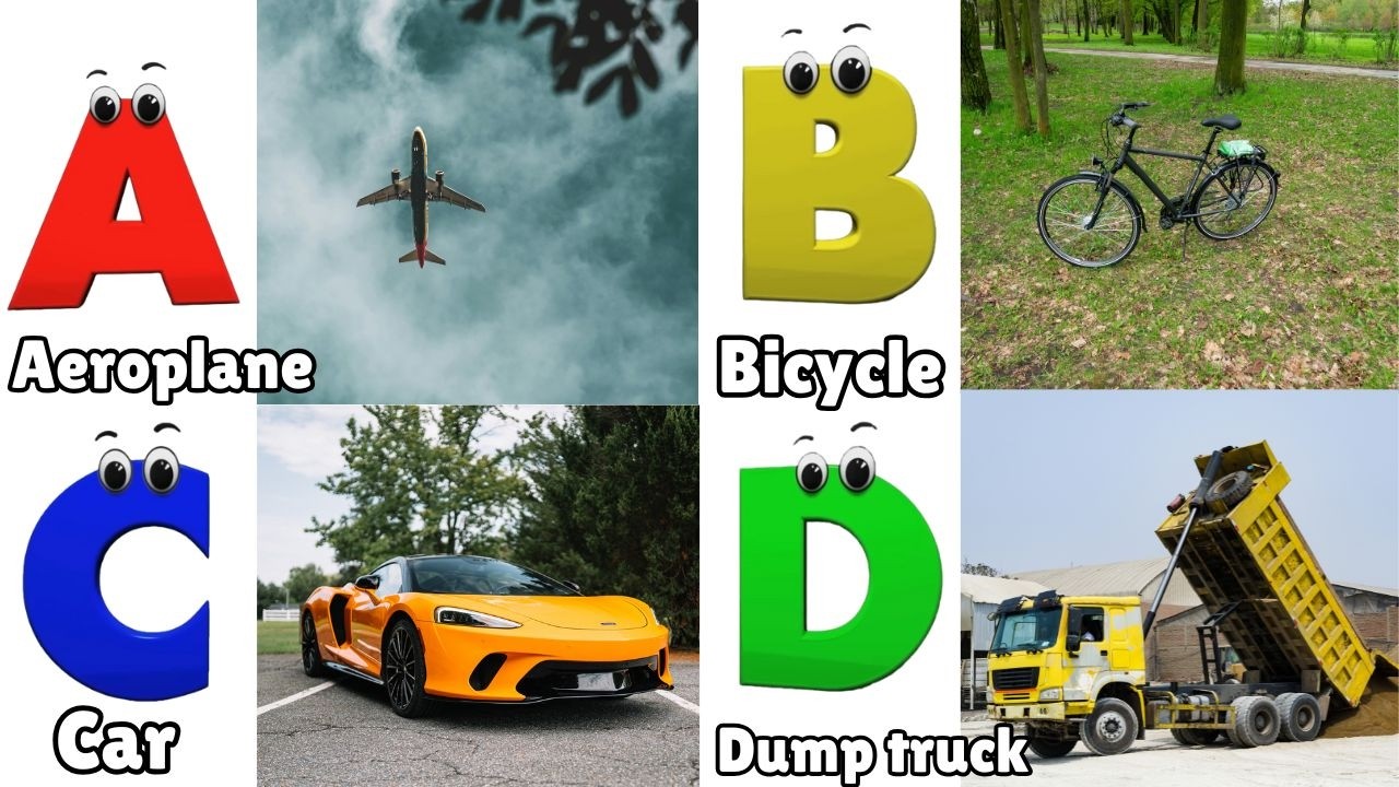 Vehicles Alphabet Song for kids | Vehicle ABC Song | Phonics for Kids | Alphabet Letters, Baby