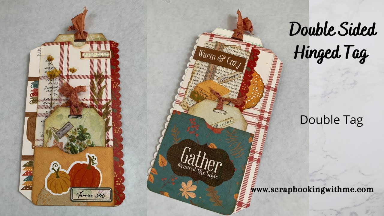 HINGED TAG ~ TAG JOURNAL SERIES ~ TAG 3 ~ DOUBLE SIDED TAG WITH 3 POCKETS