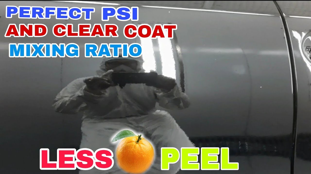 PERFECT PSI AND CLEAR COAT MIXING RATIO, LESS ORANGE PEEL