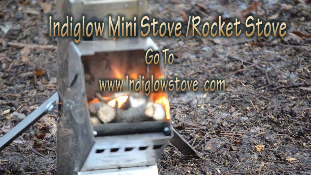 How to Burn Wood Pellets in Indiglow Mini Stove / Rocket Stove