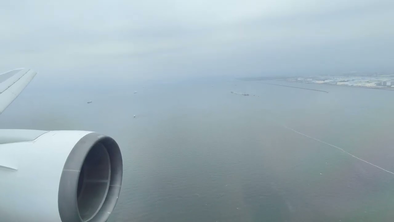 Japan Airlines Boeing 767-300 Landing in Tokyo Haneda. JA601J
