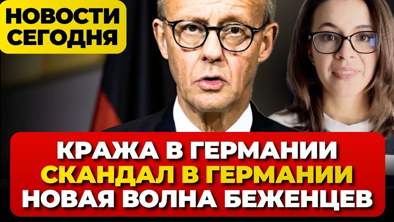 Кража в Германии. Скандал в Берлине. Волна беженцев из Ирана.   Новости сегодня