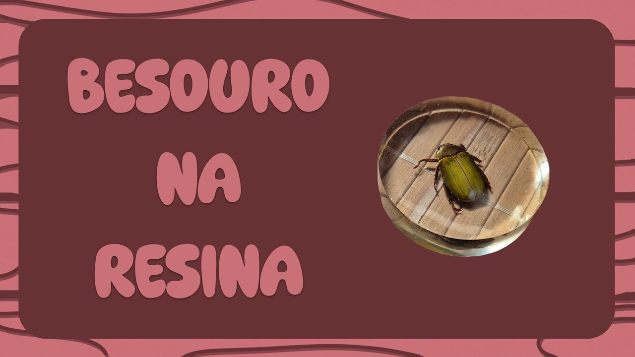 Projeto de resina - Eternização de besouro 🐞 #1 #resinart