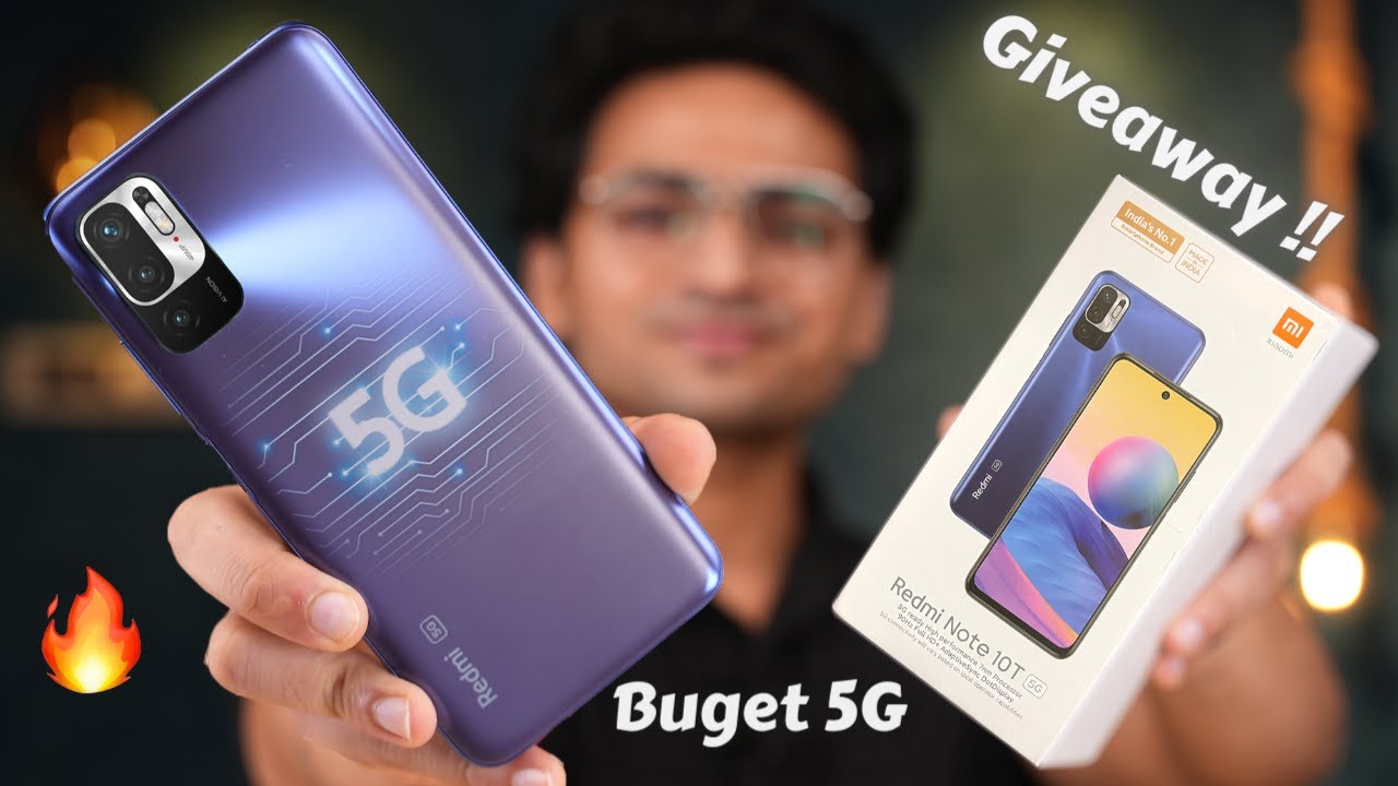 Redmi Note 10T 5G Unboxing & First Impressions 🔥| 90Hz Display & Budget Dual 5G Phone 🚀| Giveaway 🤩