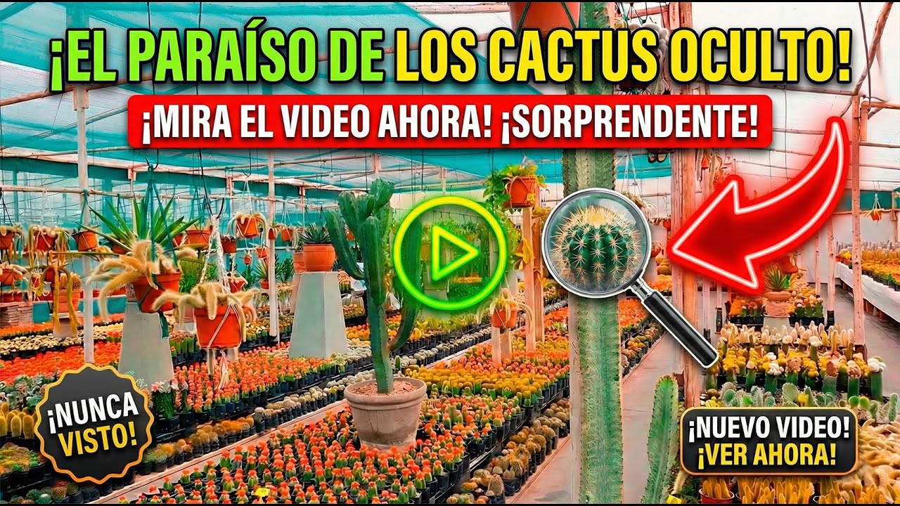 TOUR POR UN VIVERO: Identificando Cactus y Suculentas