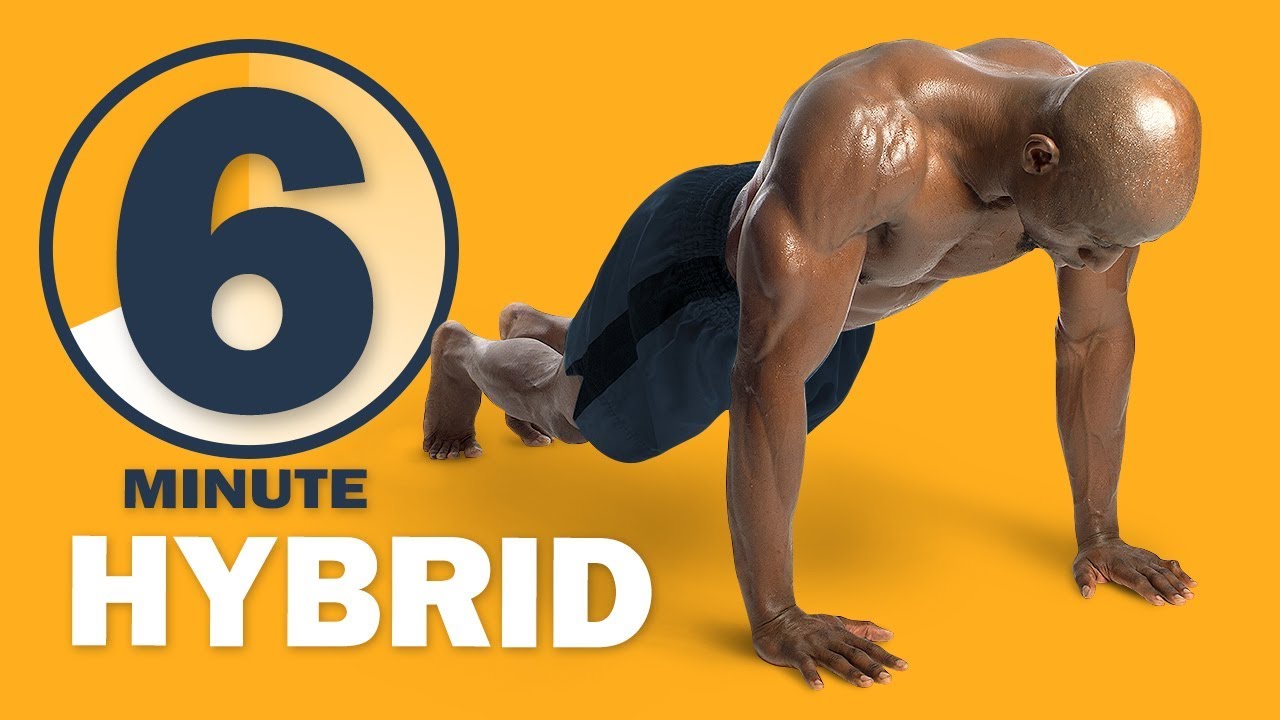 6 Minute Hybrid Follow Along Workout (Kettlebell, Dumbbell, Bodyweight)
