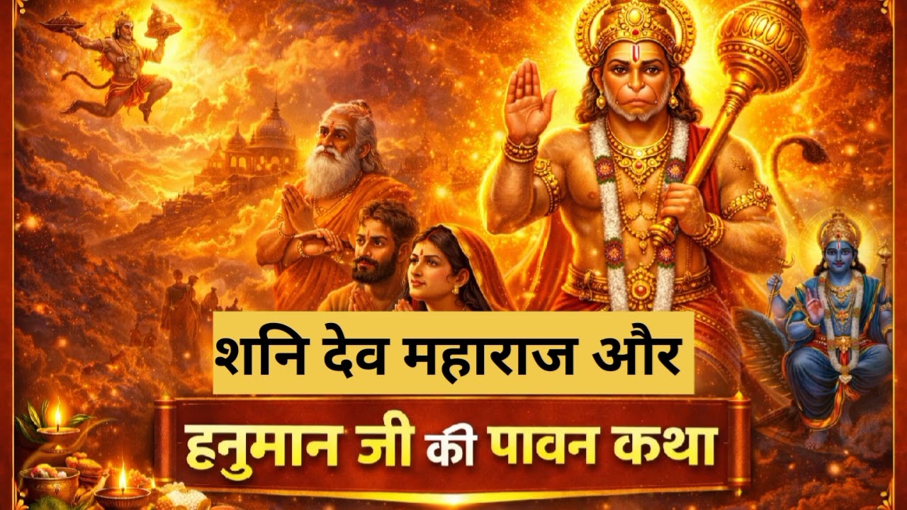 हनुमान जी और भगवान शनि देव जी की कथा। Hanuman Ji ki katha, Shani dev ji ki katha.