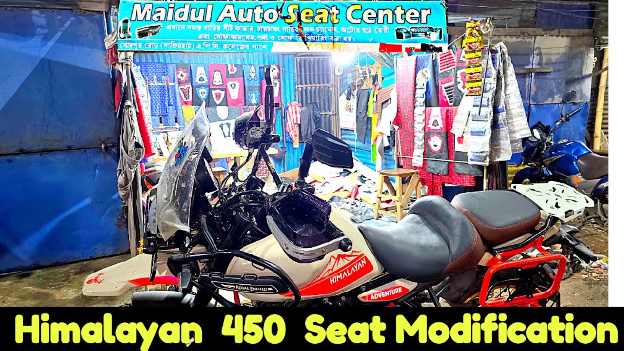 Himalayan 450 Seat Modification at Maidul Auto Seat Center Madhyamgram | Is it more comfortable ?