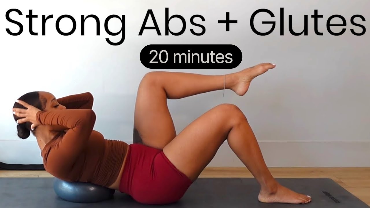 20 MINUTE ABS AND GLUTES - PILATES BALL LOW IMPACT WORKOUT