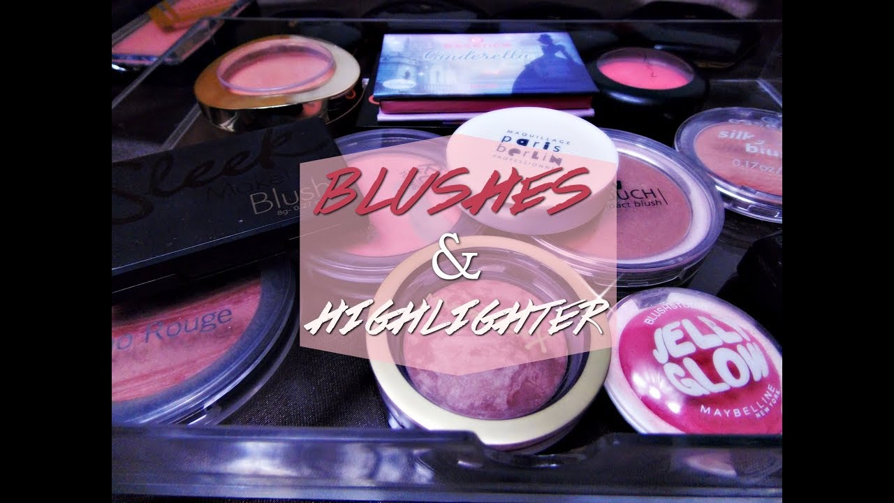 Meine Schminksammlung 2017 Teil 3 - Blushes & Highlighter / Flickchen