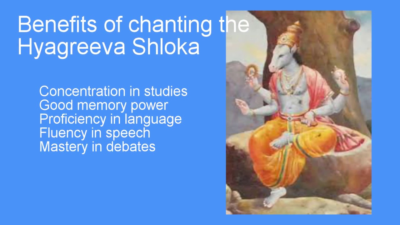 Hayagreeva Stuti with meaning in english
