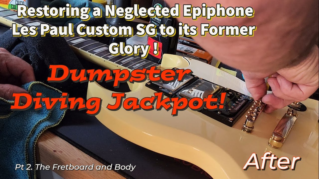 EPIC Dumpster Find! Restoring a  Epiphone Les Paul Custom SG to its Former Glory - Watch Now!