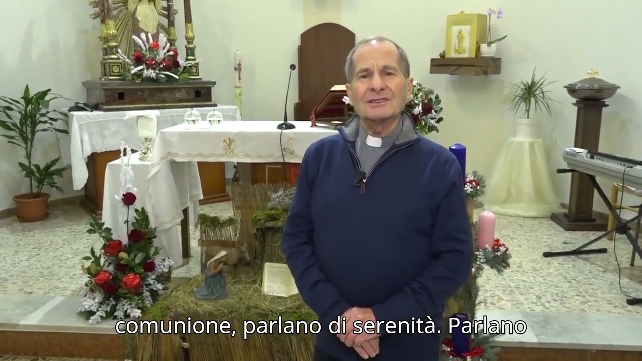 Messaggio per la Vigilia di Natale da parte del Rettore del Santuario , Don Alberto Ponzi