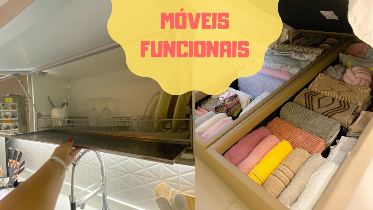 MÓVEIS FUNCIONAIS - OTIMIZAR ESPAÇO EM APARTAMENTO DE 54M