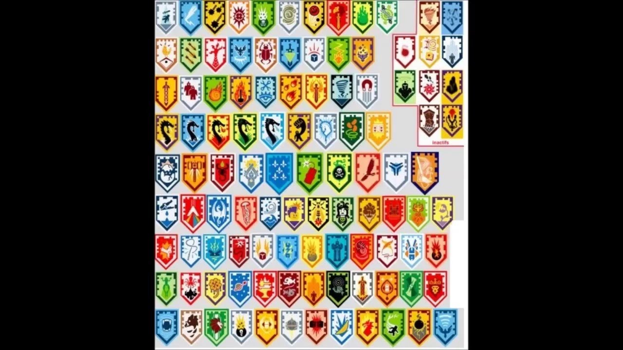 All Lego Nexo Knights [436] Shields  Scan and Enjoy!