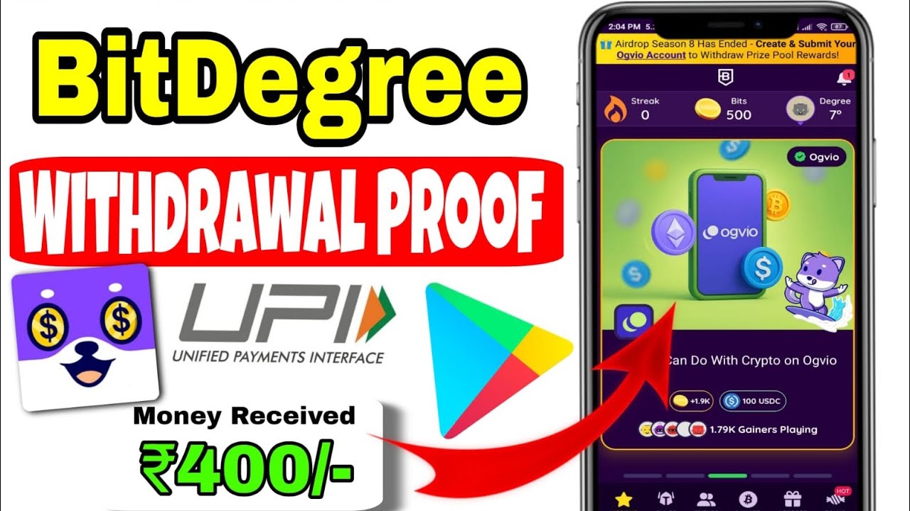 BitDegree Play & Earn Crypto App Withdrawal Proof 🤑💯 BitDegree App Real Or Fake 🔥💰 Crypto Earning